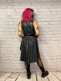 Image 3 of Midi Gray/Black Snake Print dress with Pockets
