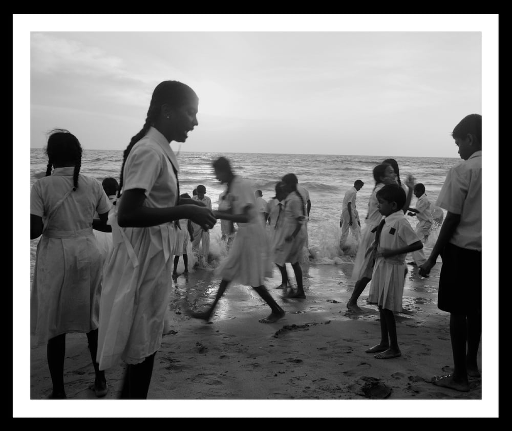 Image of School Children at the Beach. Colombo, Sri Lanka. 2011