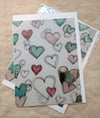 Collage Heart Cards