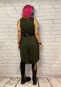 Image 5 of Midi Moss Green Tencel Dress 