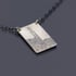 Rectangular Sterling Silver Purdue Bell Tower Necklace Image 2