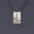 Rectangular Sterling Silver Purdue Bell Tower Necklace Image 4