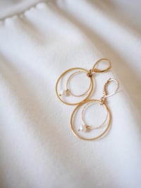 Image 4 of Boucles D'Oreilles OXANA Double Loop 