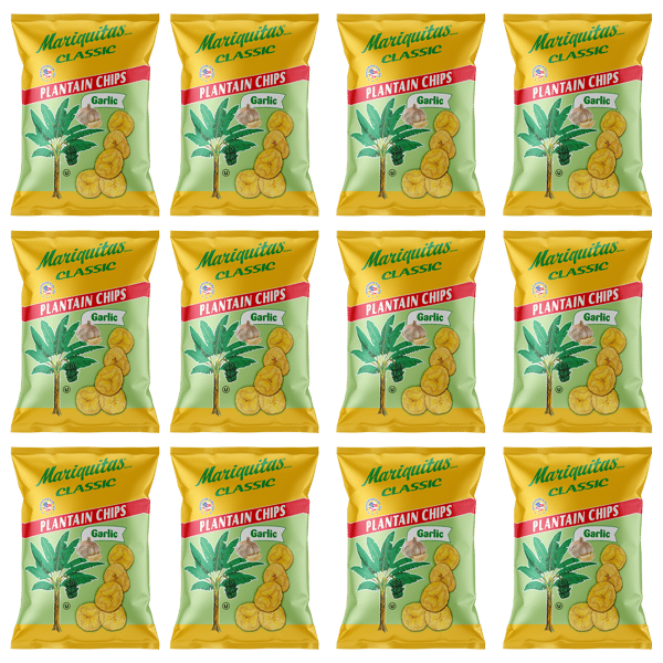 Image of Mariquitas Plantain Chips Garlic (4.5 oz, 12 Pack)