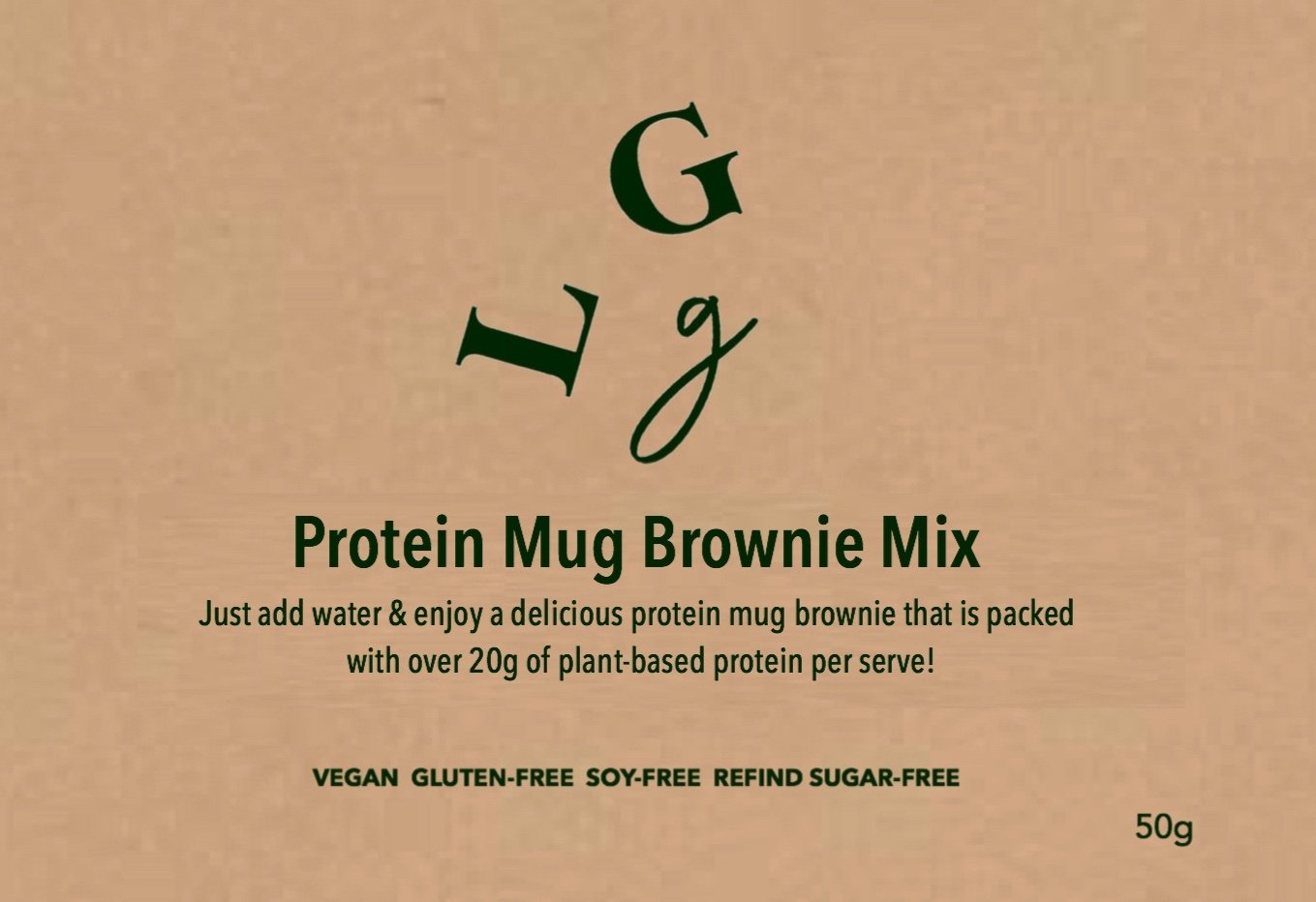 Image of Protein Mug Brownie Mix 40g- 5 Pack