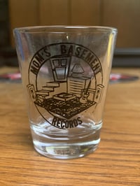 Image 1 of Mom’s Basement Records Shot Glass 