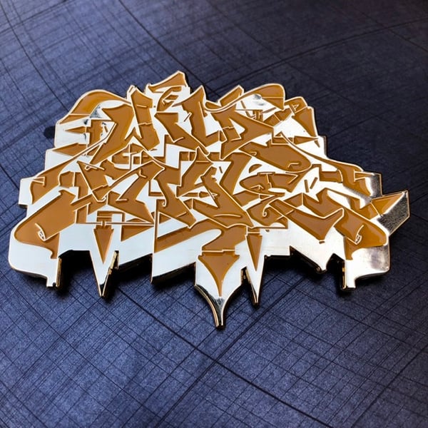 Image of Gold on Gold Wildstyle Pin 
