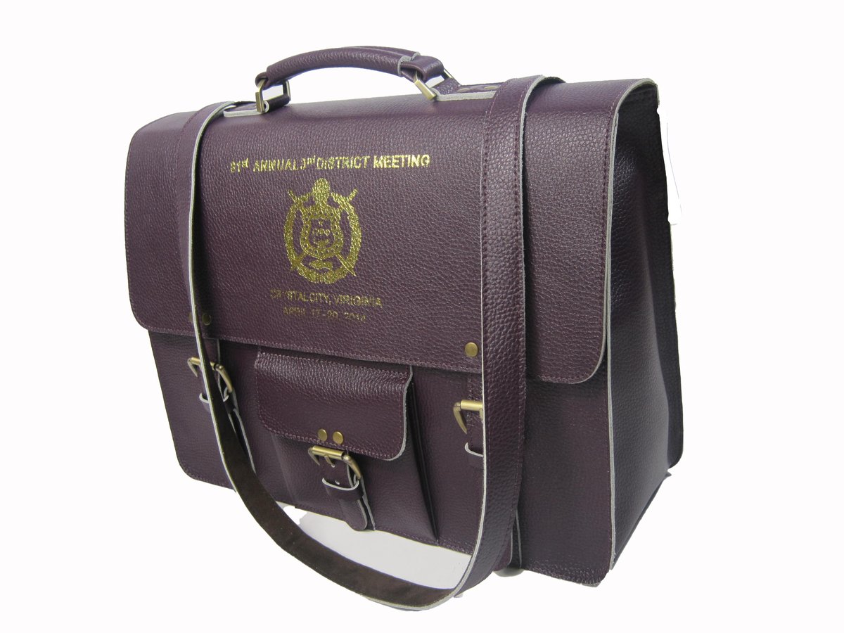 Purple Briefcase ALVA INTERNATIONAL