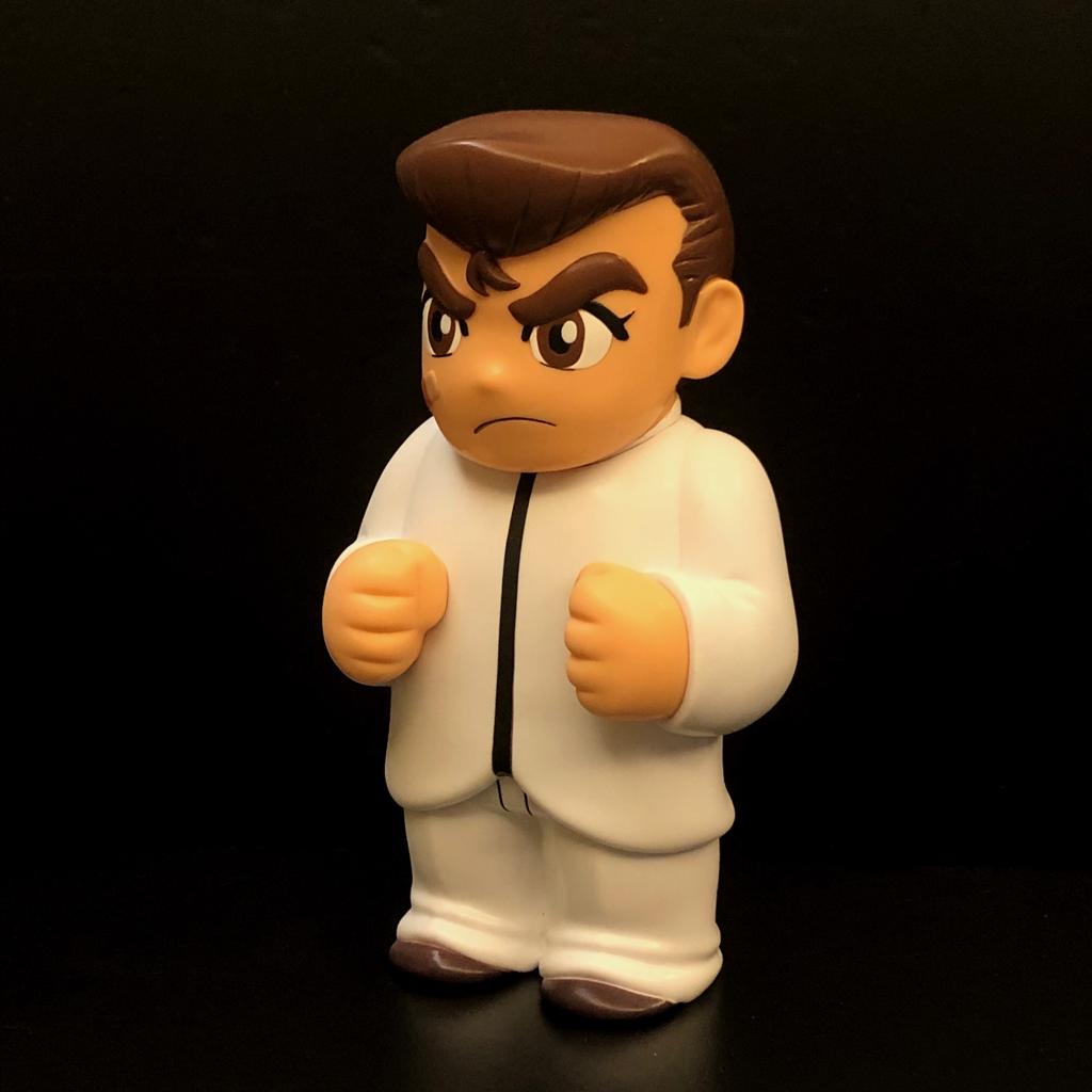 Image of 「熱血高校ドッジボール部」ソフビ くにおくん (國夫君)白学校制服 ver.