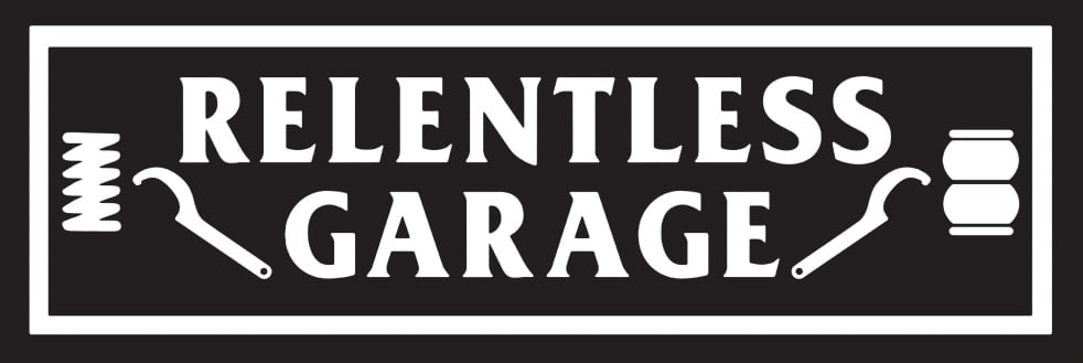 Relentless Garage Slap Sticker