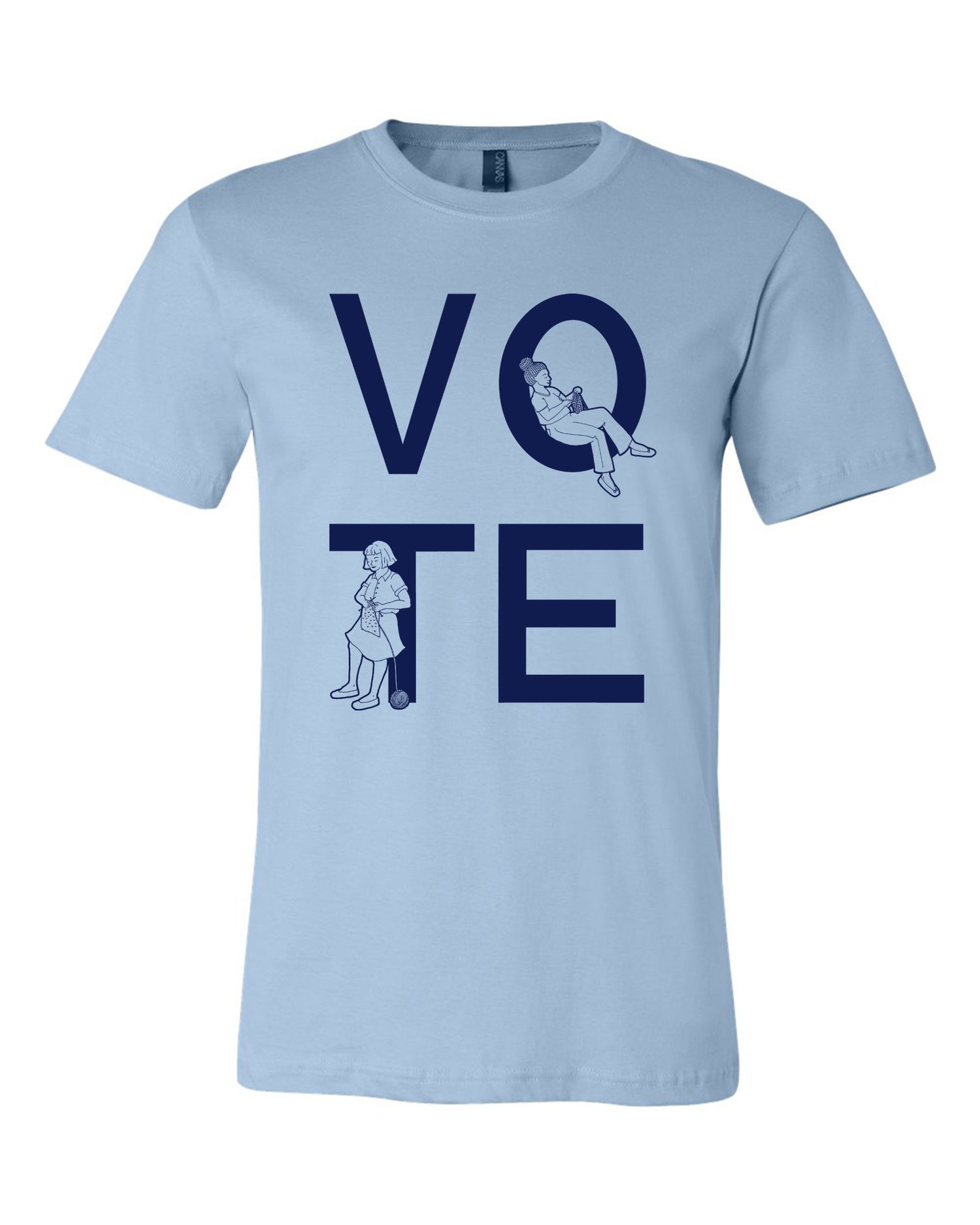 Image of Blue Unisex VOTE Tee