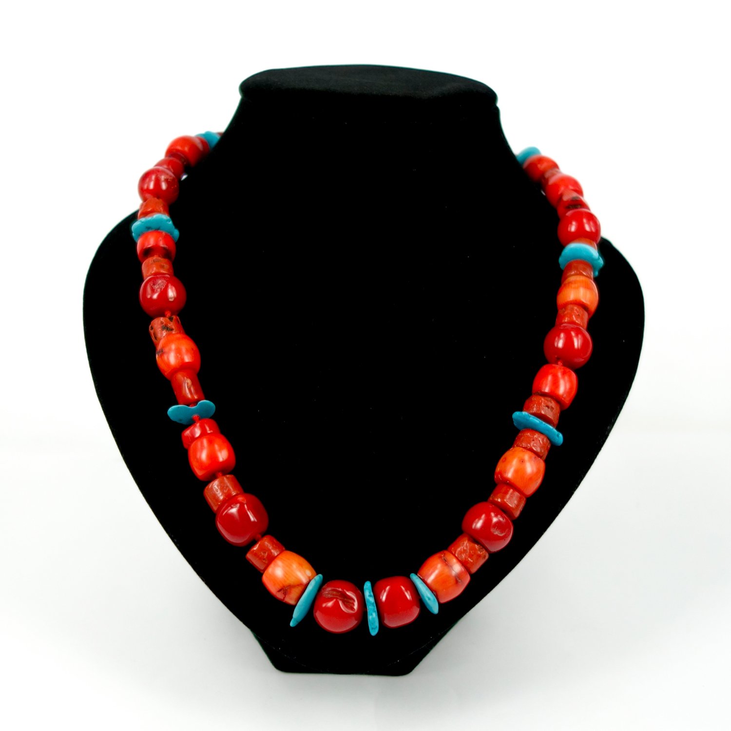 Turquoise store coral necklace