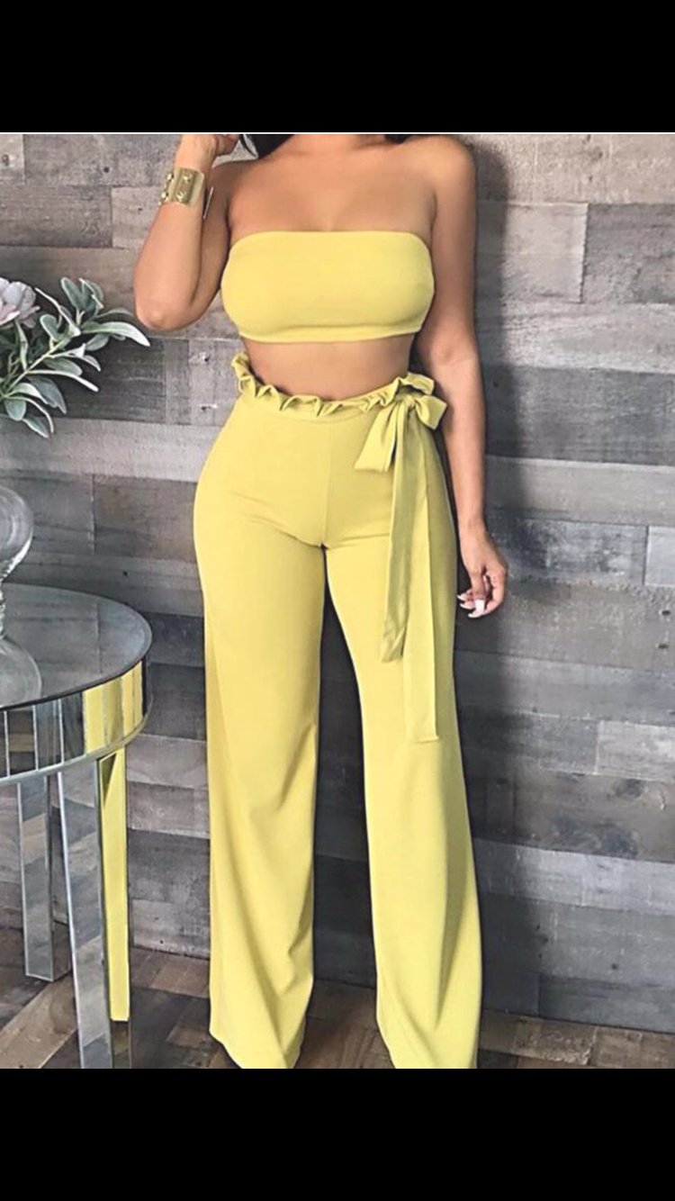 Image of 2 piece pants set