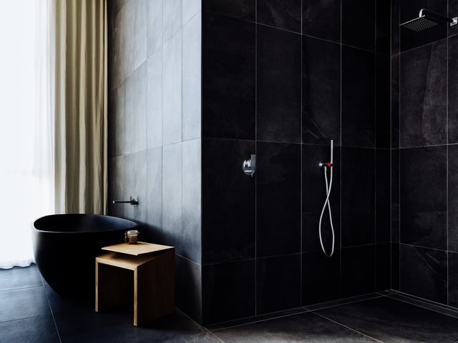 CLIPPED WING 450MM STOOL/SIDE TABLE IN BLACKBUTT