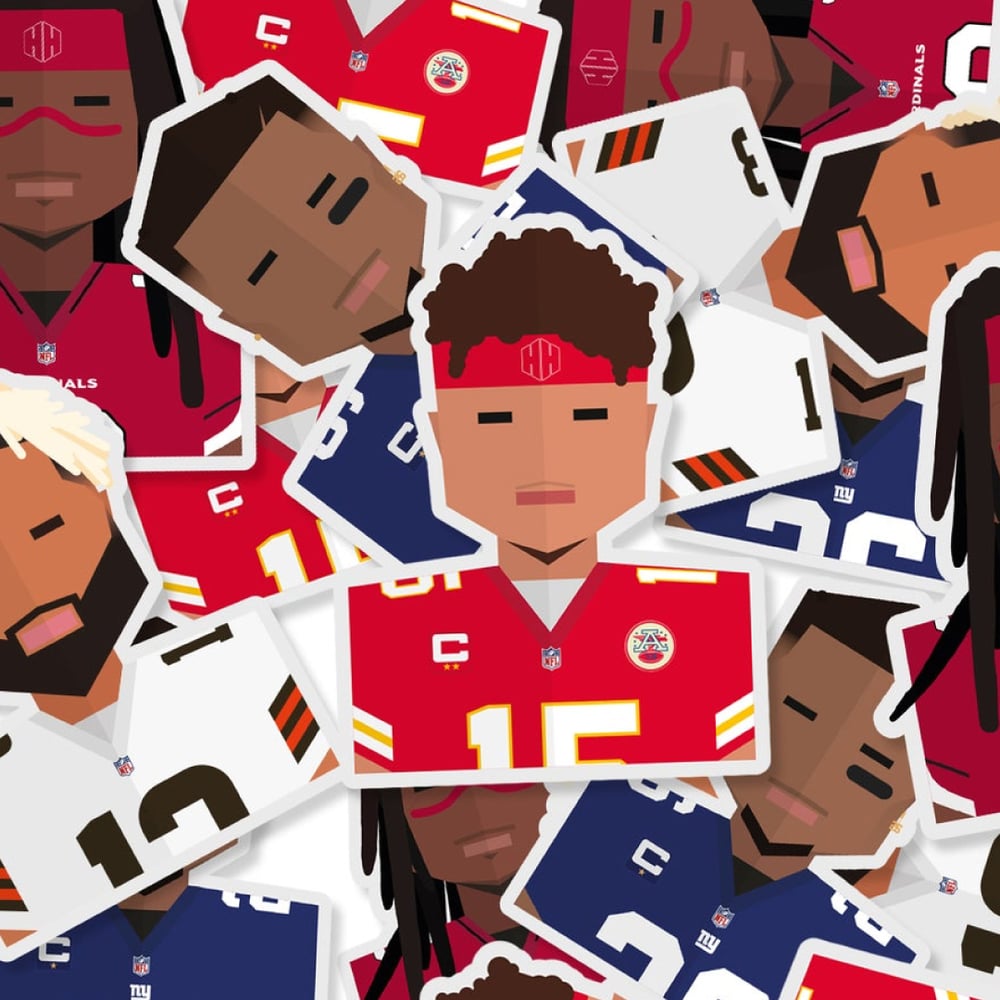 Image of First edition NFL sticker pack