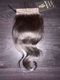 Image 1 of 10 inch body wave closure