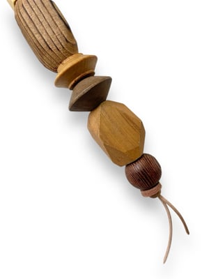 Image of BRANCUSI BAG CHARM / KEYCHAIN: WOOD #1