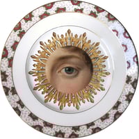 Image 1 of Lover's Eye - Green - Burst - Vintage Bohemian Fine Bone China - #0541