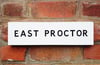 'East Proctor' Road Sign 