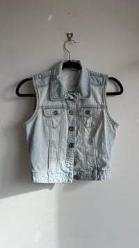 Image 2 of XS- Apple denim vest