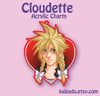 FInal Fantasy VII FFVII FF7 Cloudette Cloud Strife Acrylic Keychain Charm