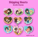 Final Fantasy Couples VII VIII XI X xii xiii Valentine's day Shipping Acrylic Keychain Charm