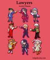 LAWYERS Acrylic Keychain Charms