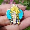 Final Fantasy VII FFVII FF7 Cloudette Cloud Strife Glitter Hard Enamel Pin