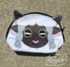 Horned Sheep pouch cosmetic bag pencil case