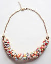 Multicoloured Rope Statement Necklace – Yellow