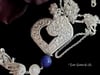 PH133 Sapphire Heart necklace