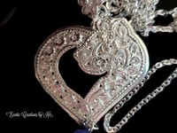 Image 2 of PH133 Sapphire Heart necklace
