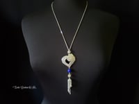 Image 5 of PH133 Sapphire Heart necklace