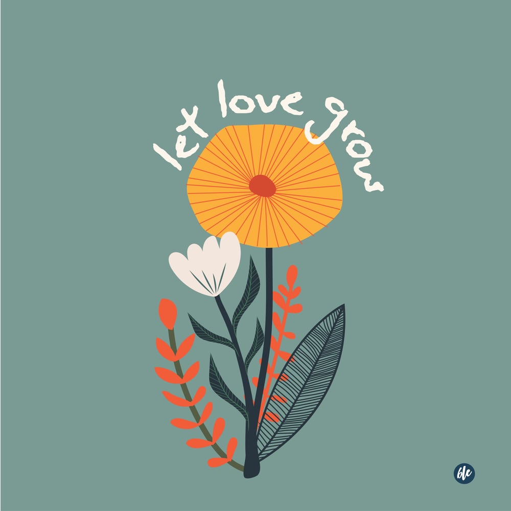 Image of Let Love Grow White Stem - ABJ x BreatheLiveExplore