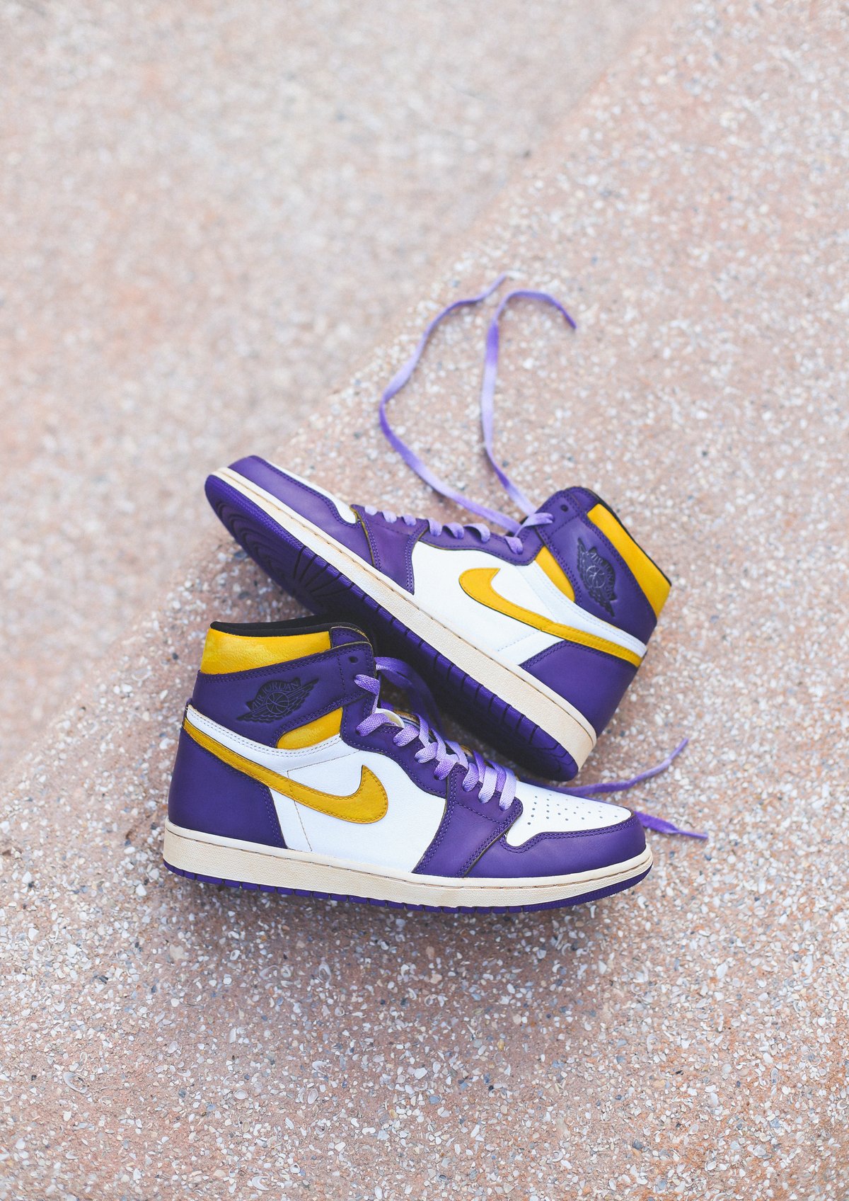 Jordan 1 Lakers 85 Inspired Shoechef