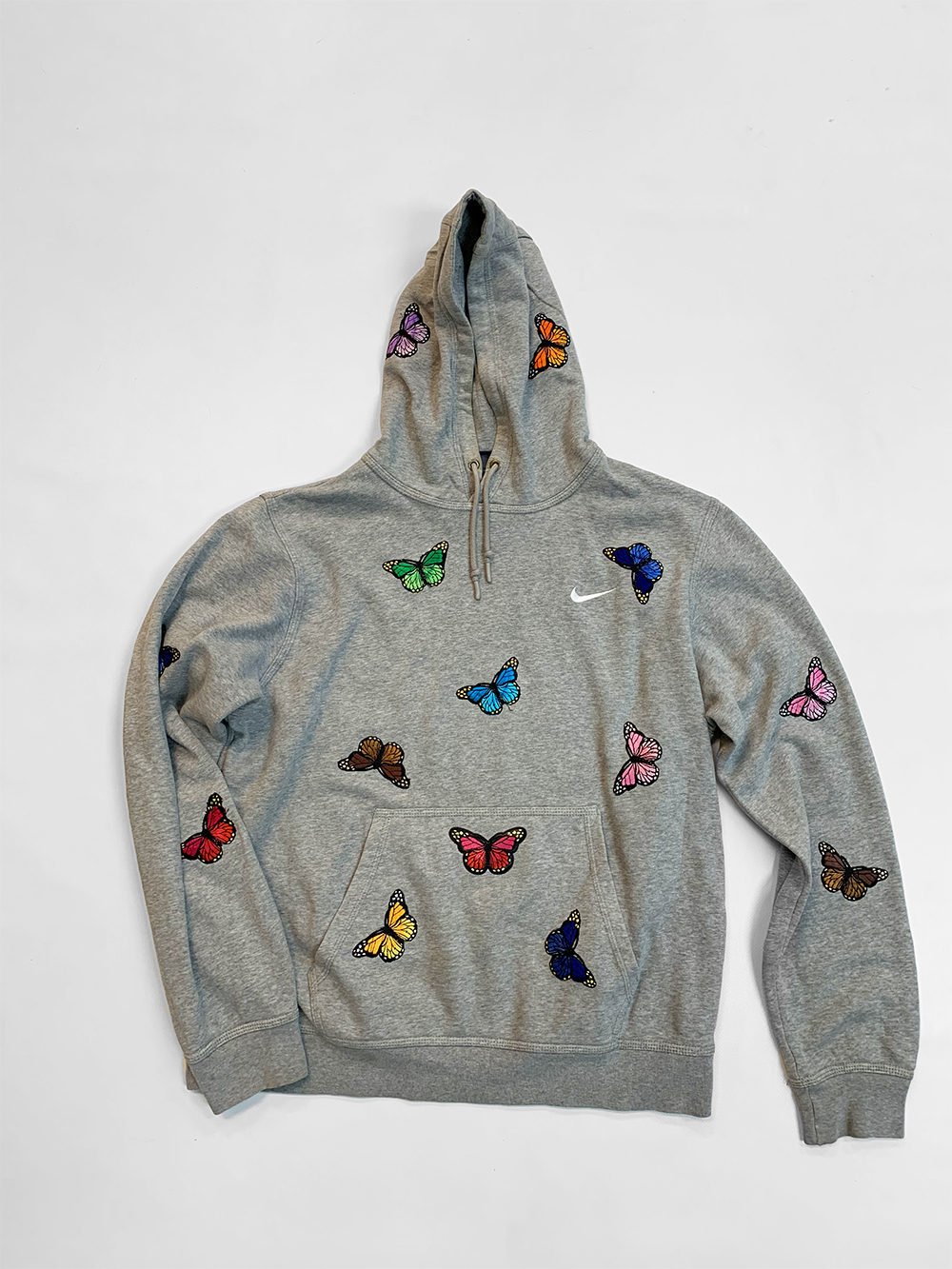 embroidered nike hoodie