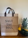 SALT THE SOUL JUTE MARKET BAG