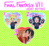 Final Fantasy 7 Remake Heart Buttons!