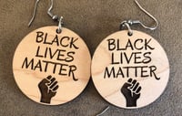 Image 3 of BLM Earrings (WOOD)