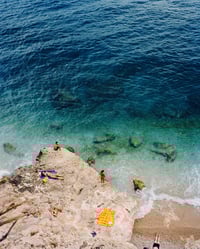 Image 2 of Sunbathers. Dalmatian Coast, Croatia. 2003