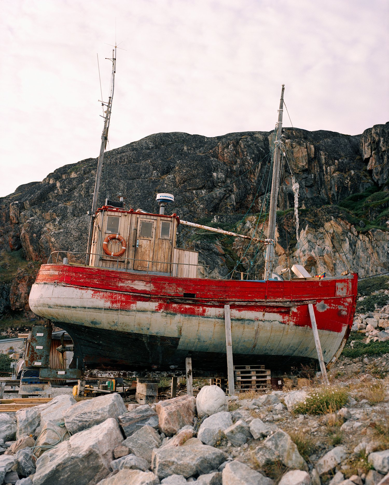 Image of Fishing Boat. Ilulissat, Greenland. 2004