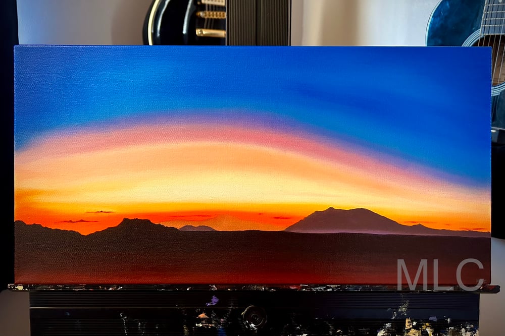 “Desert Twilight” Original Oil Painting