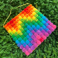 Image 2 of Fluffy Rainbow Wall Hangings