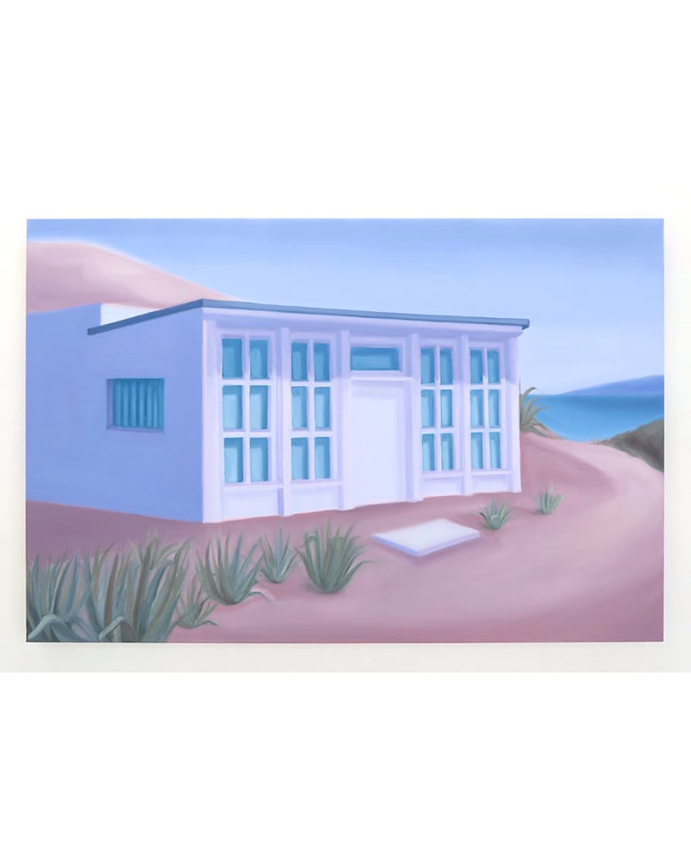Image of Lucy O'Doherty ‘Oasis shack at Calanque de Marseilleveyre’. Original artwork 2018