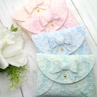 Image 1 of Choose Your Colour Glitter Lace Coin Purse 