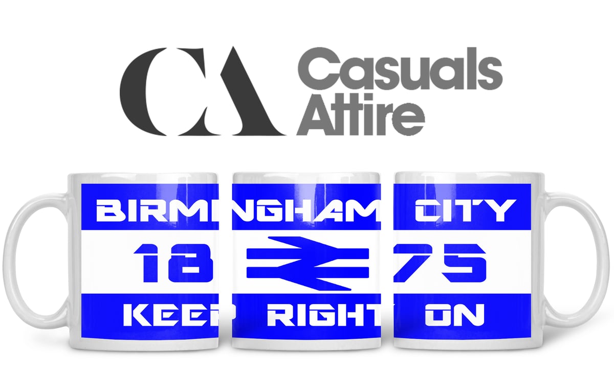 Birmingham City, Football fan, casuals, ultras, fully printed mug.