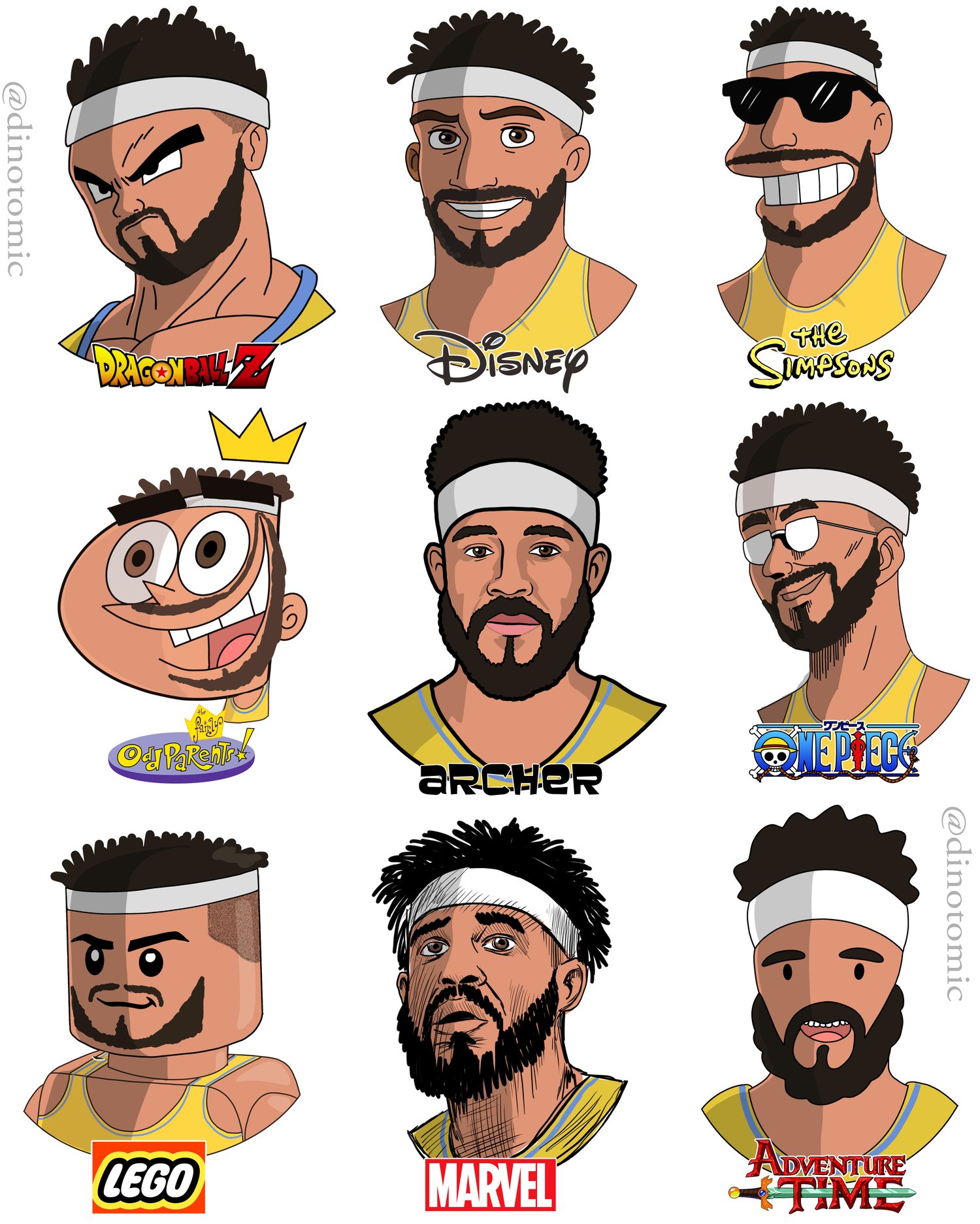 Image of #238 JaVale McGee in 9 styles