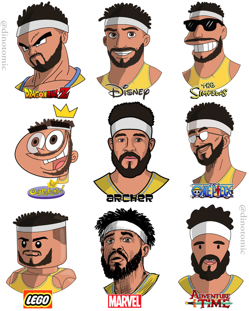 Image of #238  JaVale McGee in 9 styles 