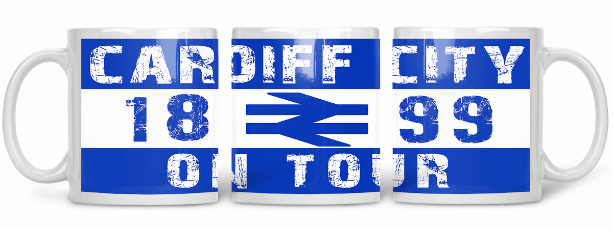 Cardiff City, Foootball, Casuals, Ultras Fully Wrapped Mug. Unofficial.
