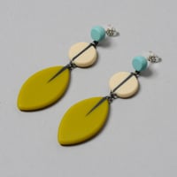 long drop leaf earrings